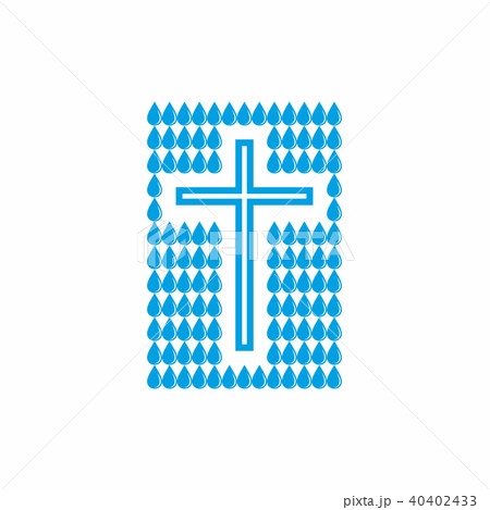 Logo church.  Jesus - the source of living water 40402433