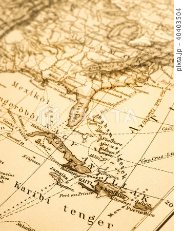 古地図　キューバとドミニカ 40403504