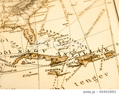 古地図　西インド諸島 40403893