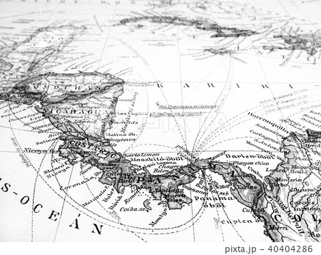 古地図　中央アメリカとカリブ海 40404286