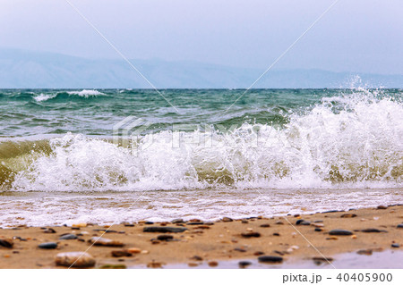 storm and waves on the lake Baikal storm and waves on the lake Baikal 40405900