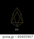 Vector illustration crypto icon on background EOS 40405907