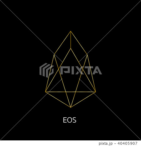 Vector illustration crypto icon on background EOS Vector illustration crypto icon on background EOS 40405907