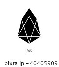 Vector illustration crypto icon on background EOS 40405909