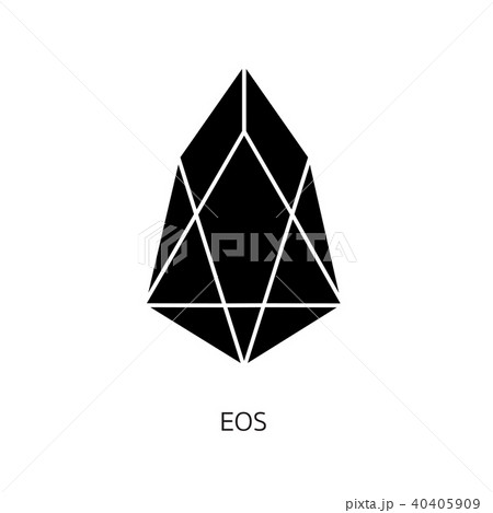 Vector illustration crypto icon on background EOS Vector illustration crypto icon on background EOS 40405909