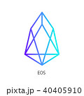 Vector illustration crypto icon on background EOS 40405910