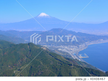 静岡市清水区由比と富士山-空撮-0942 静岡市清水区由比と富士山-空撮-0942 40406467
