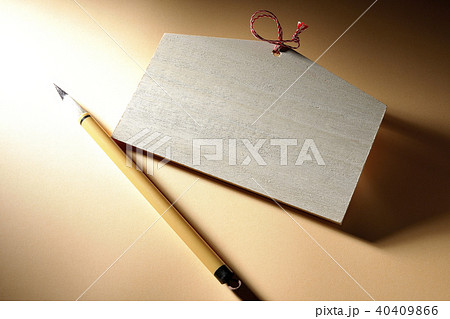 絵馬と筆 絵馬と筆 40409866