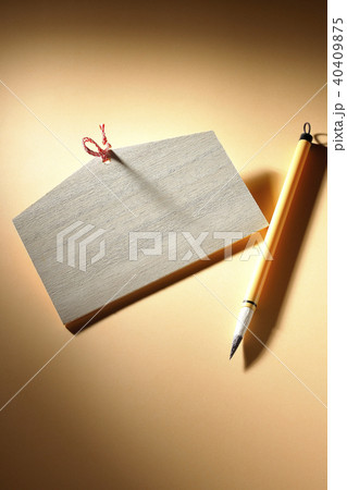 絵馬と筆 絵馬と筆 40409875