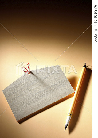 絵馬と筆 40409876