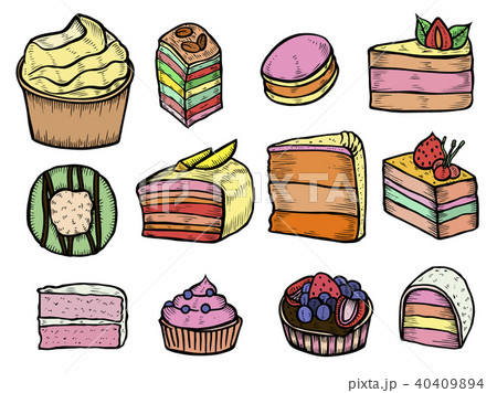 Desserts and sweets color Desserts and sweets color 40409894