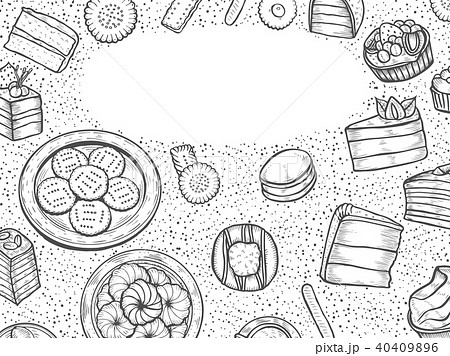 Sweets and bakery set. Sweets and bakery set. 40409896