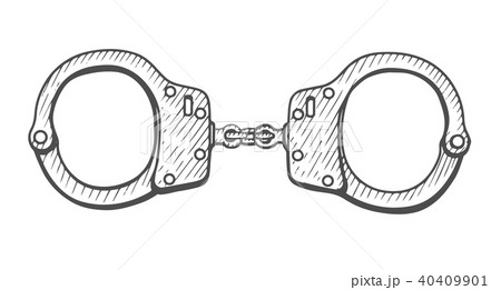 Handcuffs Hand drawn 40409901