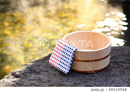 旅館の露天風呂~温泉 40410568