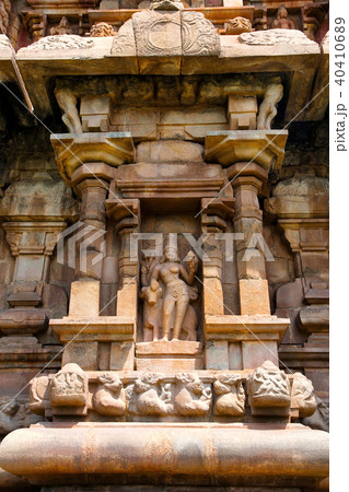 Ardhanarisvara and his bull, Brihadisvara Temple Ardhanarisvara and his bull, Brihadisvara Temple 40410689