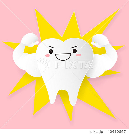 tooth with strong concept 40410867