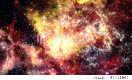 Fiery explosion in space. Elements of this image furnished by NASA 40411642