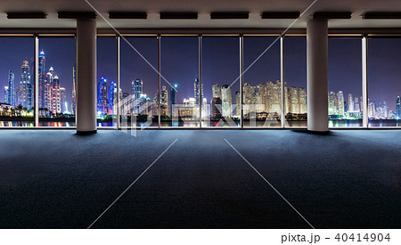 Office interior with panoramic windows Office interior with panoramic windows 40414904