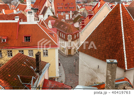 Old town Tallinn top view Old town Tallinn top view 40419763