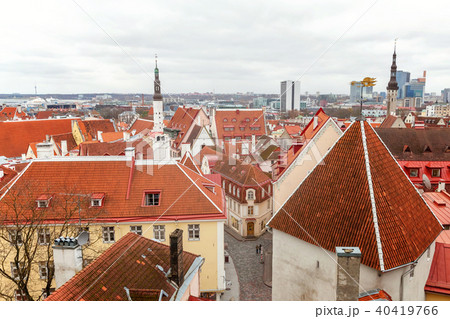 Old town Tallinn top view Old town Tallinn top view 40419766
