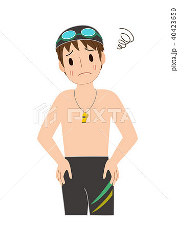 スイミングのインストラクター・悩む 40423659