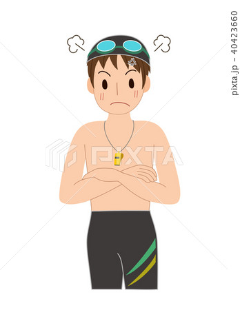 スイミングのインストラクター・怒る 40423660
