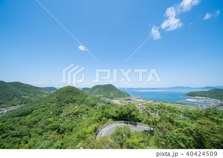 新緑の五色台と瀬戸内海 2018年5月撮影 40424509