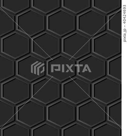 3D dark paper art retro seamless background 3D dark paper art retro seamless background 40424693