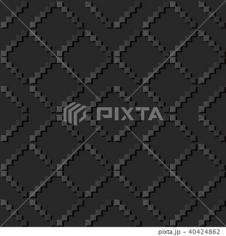 3D dark paper art retro seamless background 3D dark paper art retro seamless background 40424862