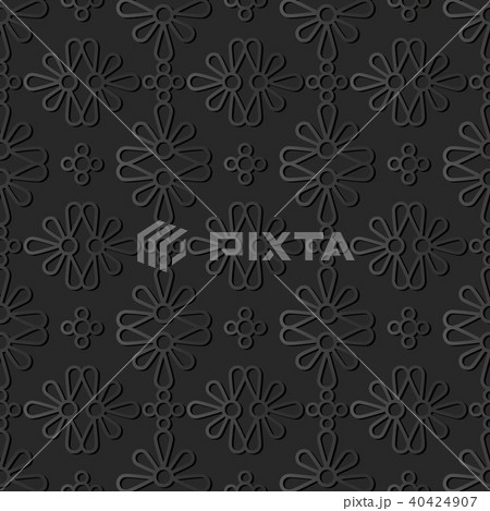 3D dark paper art retro seamless background 3D dark paper art retro seamless background 40424907
