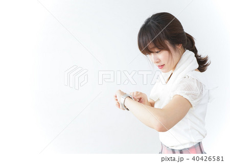 スポーツをする若い女性 スポーツをする若い女性 40426581