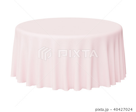 Round pink tablecloth 40427024