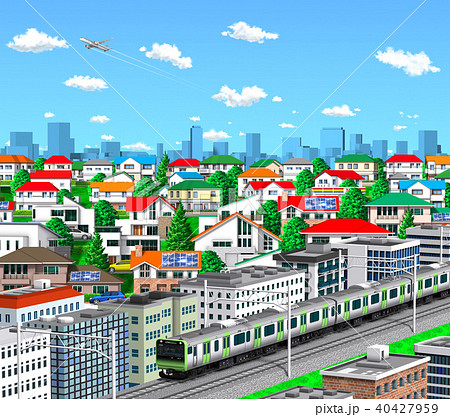 町並み 山手線 青空 40427959