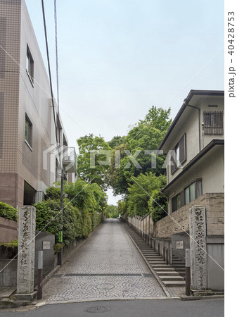 元麻布にある賢崇寺の参道（東京都港区） 40428753