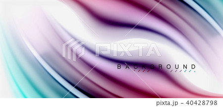 Blurred fluid colors background, abstract waves lines, vector illustration Blurred fluid colors background, abstract waves lines, vector illustration 40428798