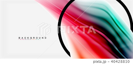 Blurred fluid colors background, abstract waves lines, vector illustration 40428810
