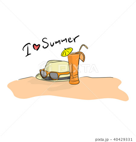 summer beach vector illustration sketch  40429331