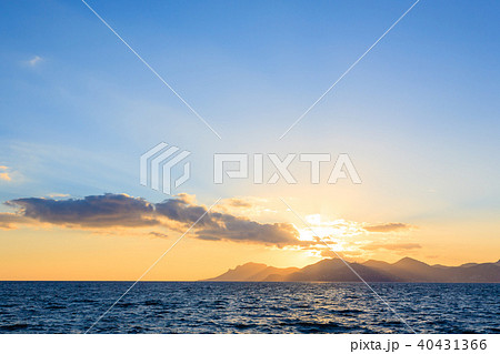 Sunset from the port of Cannes, France 40431366