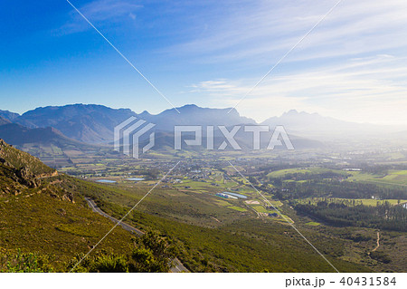 Franschhoek vineyard landscape South africa  40431584