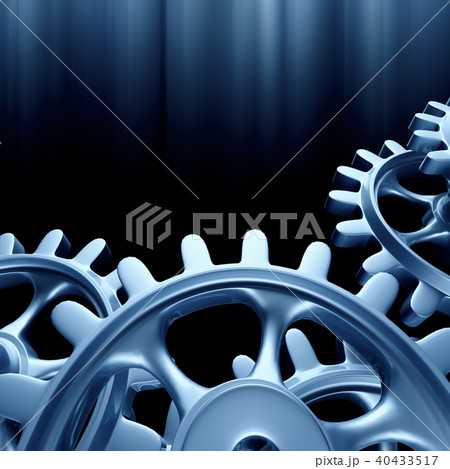 White gears and cogs macro 40433517