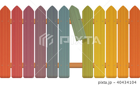Gap In The Fence Colored Pickets 40434104