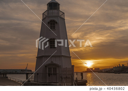 大阪府堺市堺区にある旧堺燈台を撮影したもの 大阪府堺市堺区にある旧堺燈台を撮影したもの 40436802