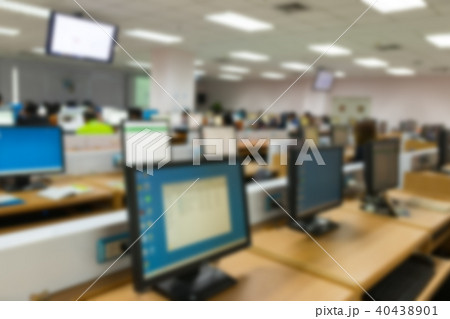 Abstract blur people meeting in seminar room, educ 40438901