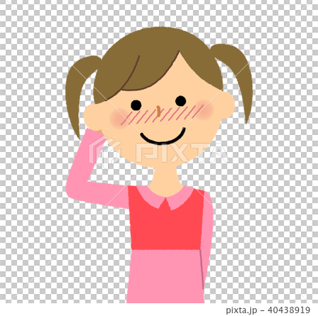 女の子 照れる 40438919