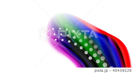 Vector flowing liqiud colors isolated on white, wave abstract background 40439226