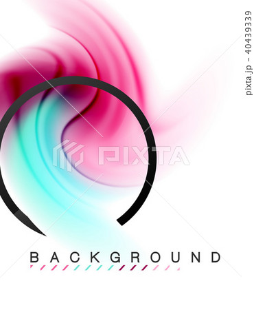 Swirl fluid flowing colors motion effect, holographic abstract background 40439339