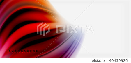 Blurred fluid colors background, abstract waves lines, vector illustration 40439926