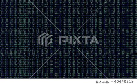 01 or binary data on the computer screen isolated 40440218