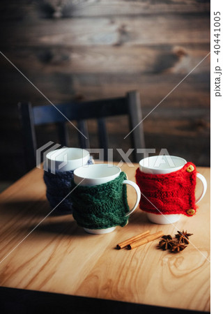 Cup of fragrant tea jersey. beautiful song Cup of fragrant tea jersey. beautiful song 40441005