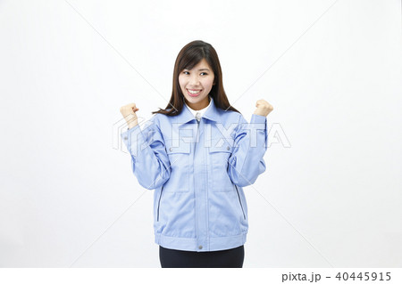 作業服を着た女性 作業服を着た女性 40445915